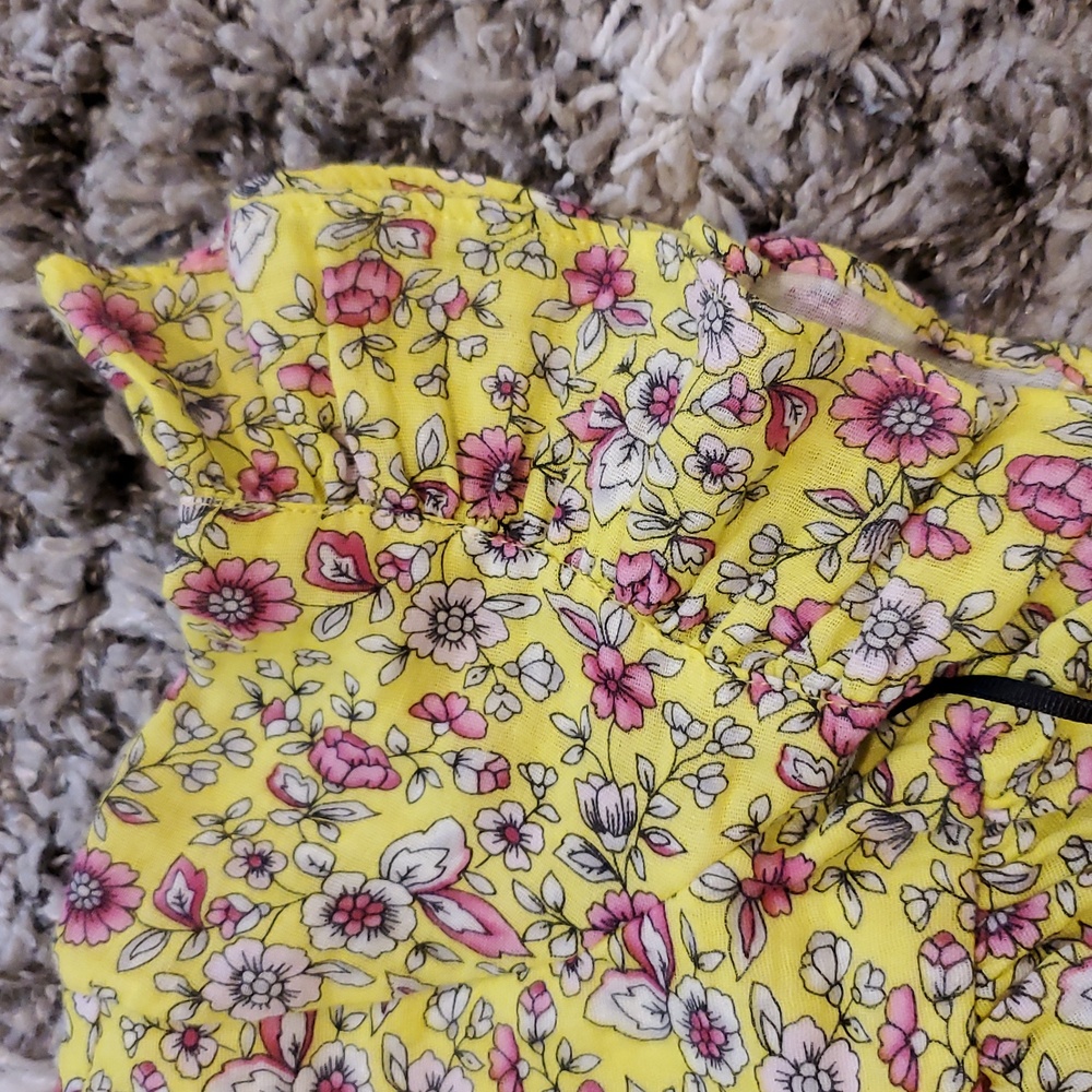 NEW Pippa & Julie Floral Yellow Top and Leggings Set - Picture 5 of 6